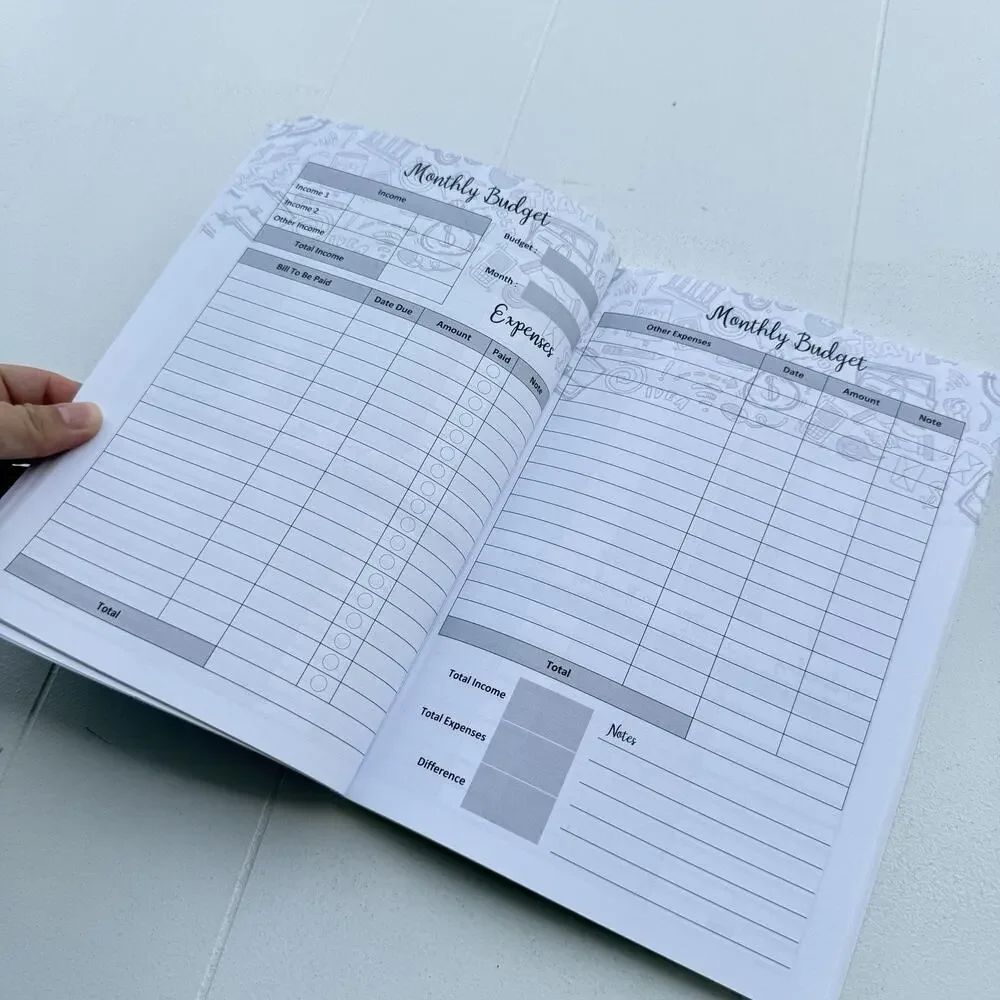 Unbranded budget planner